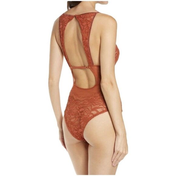 Intimately Free People Speed Date Bodysuit In Spiced Brandy Size L - Picture 2 of 10